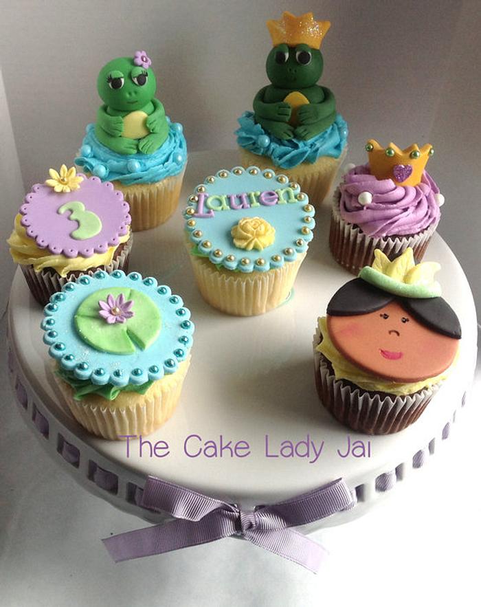 Princess Tiana Inspired Cupcakes