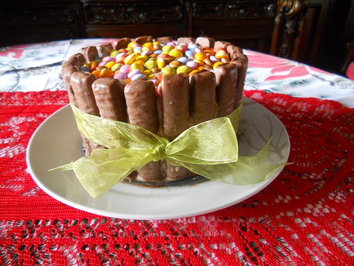 cake double chocolate smarties