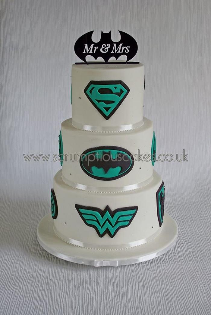 Superhero Icon Wedding Cake