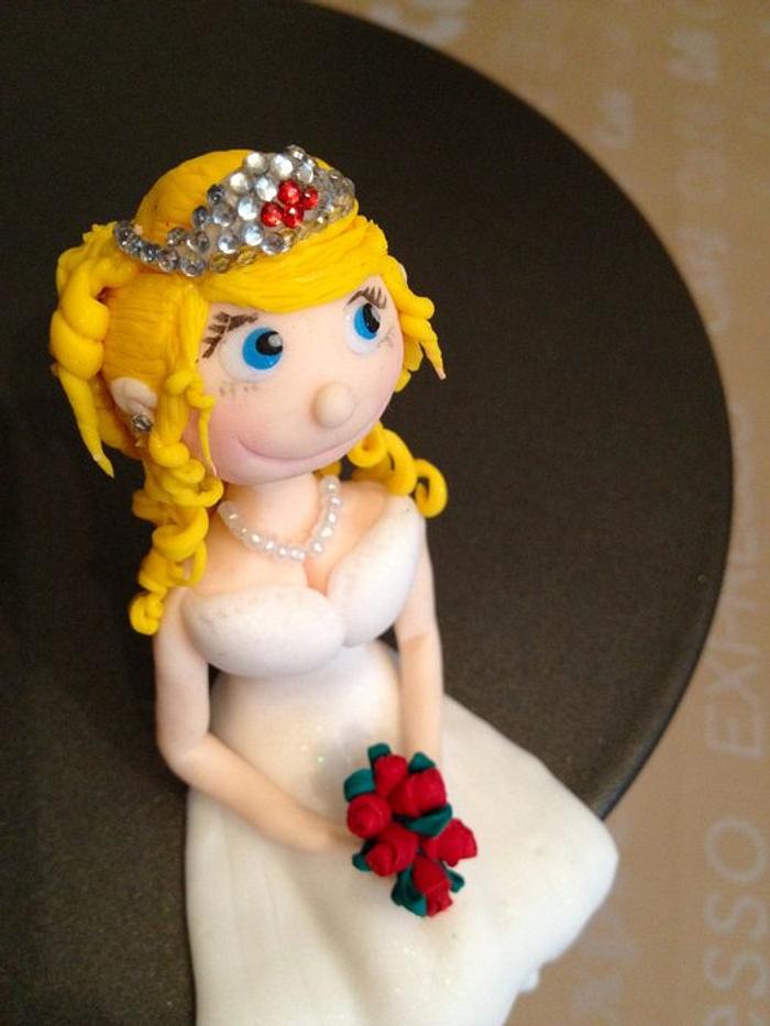 Cake topper - bride