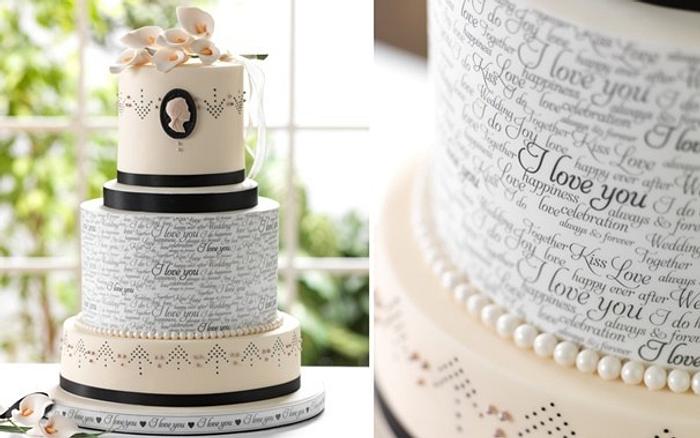 I Love You Wedding Cake