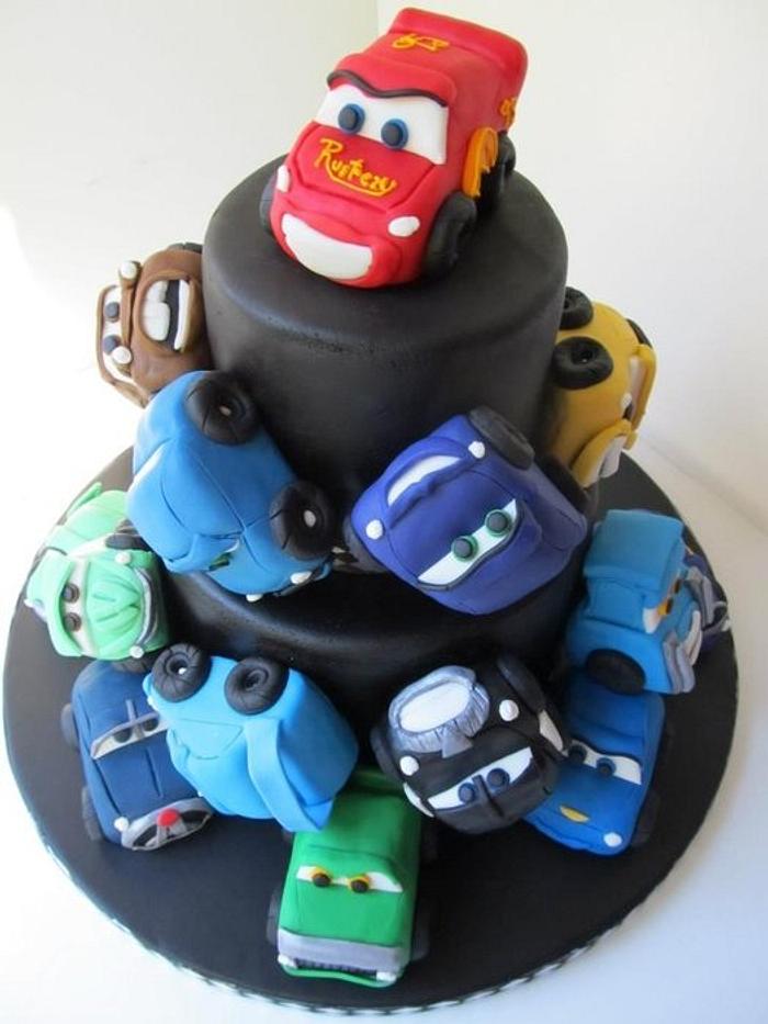 Cars 2nd birthday cake