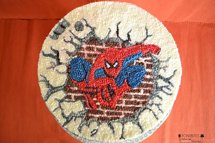 Spiderman Pointillism Cake