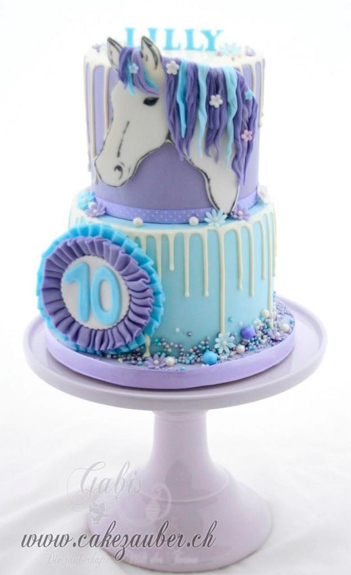 Girl Horse Birthday Cake 