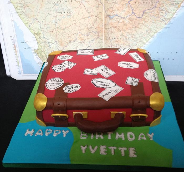 Suitecase Birthday Cake