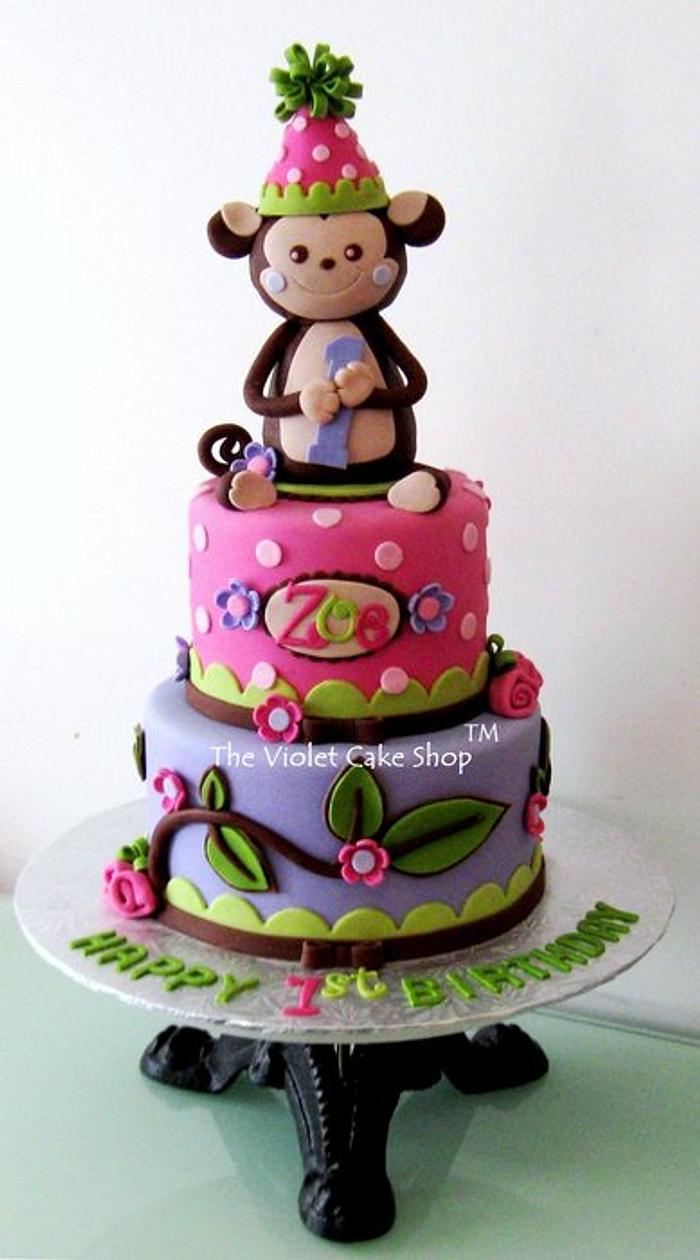 Order Jumping Monkey Birthday Cake Half kg Online at Best Price, Free  Delivery|IGP Cakes