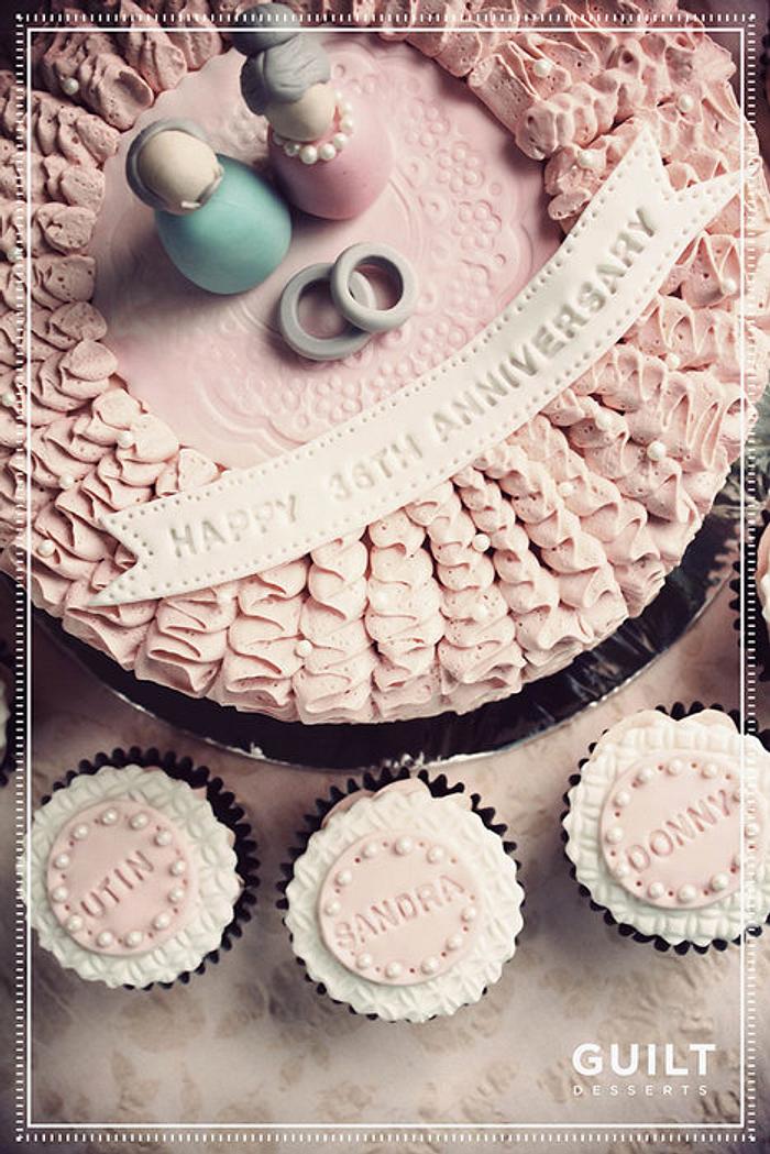 Happy 36th Anniversary Cake Topper 36th Anniversary Cake - Etsy