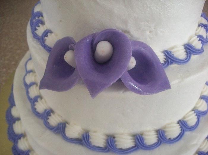 Purple and White Calla Lily Wedding
