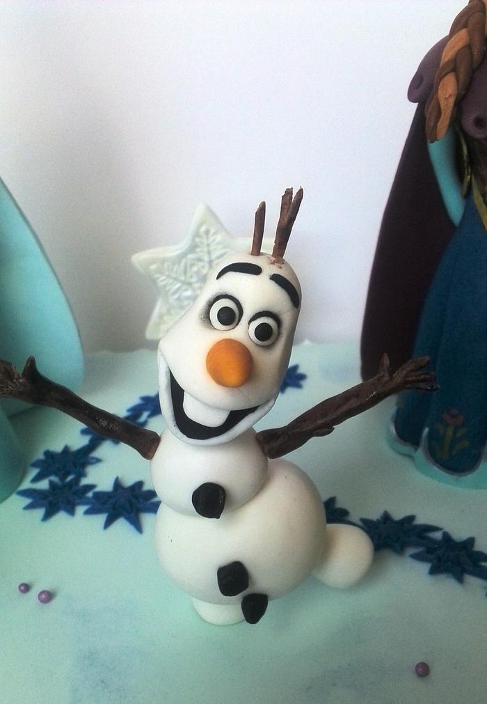 frozen- olaf, elsa, anna