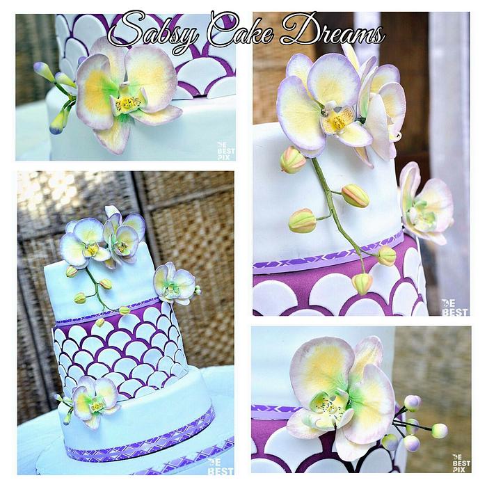 Purple Dreams wedding cake