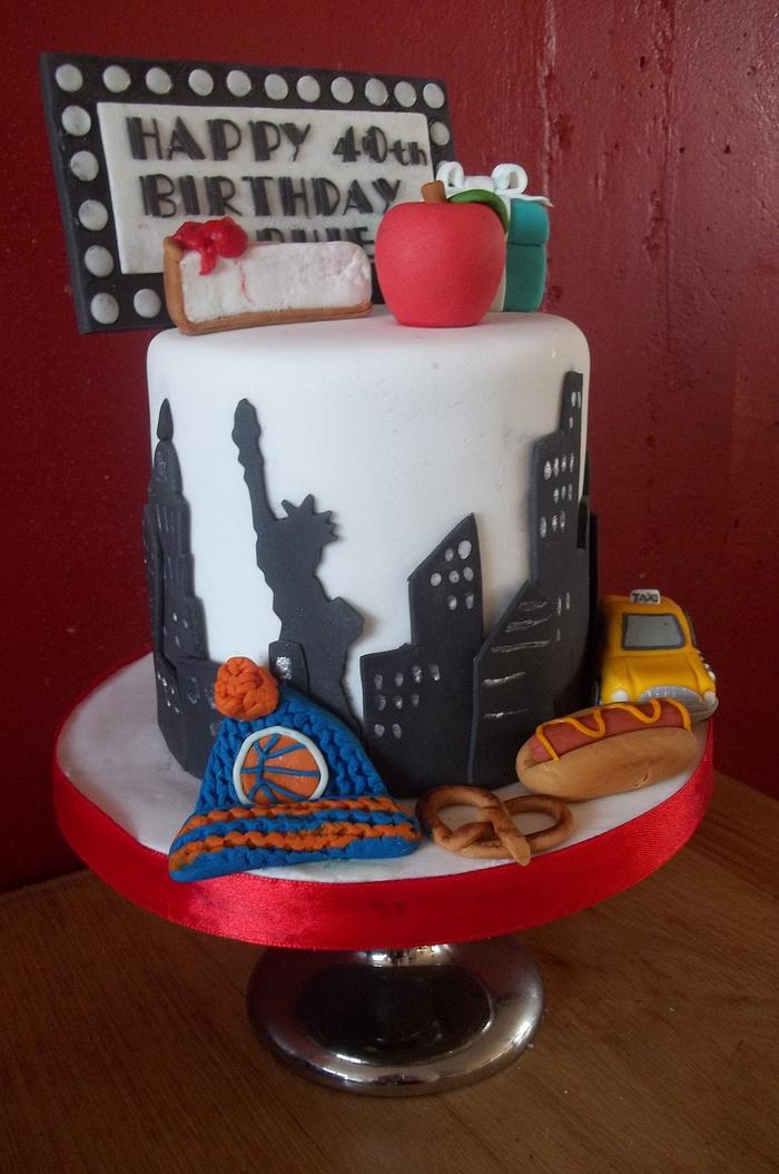 New York themed cake