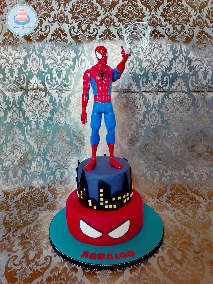 Spiderman Cake - Decorated Cake by Bake My Day - CakesDecor