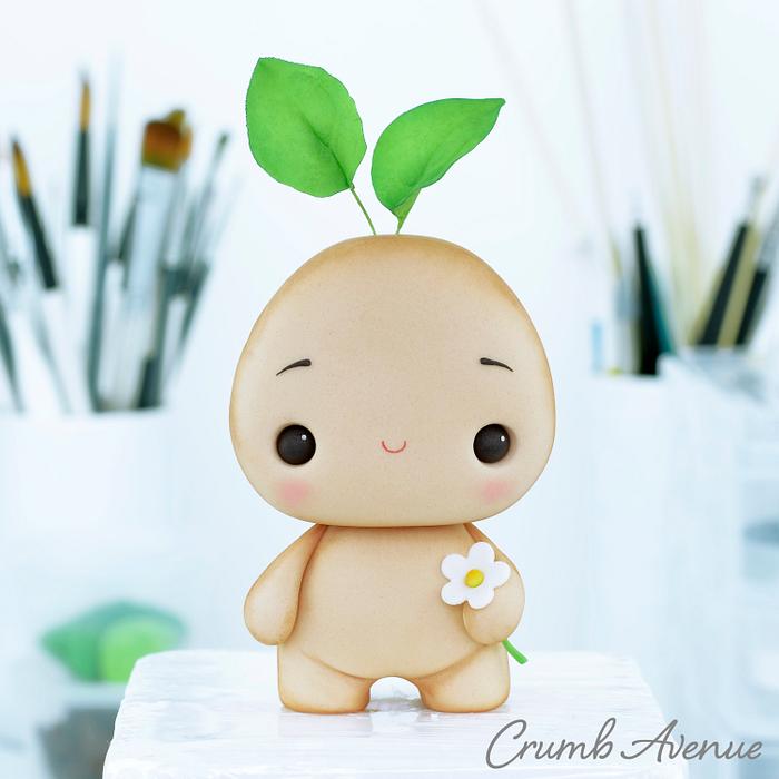 Cute Sprout Cake Topper :)