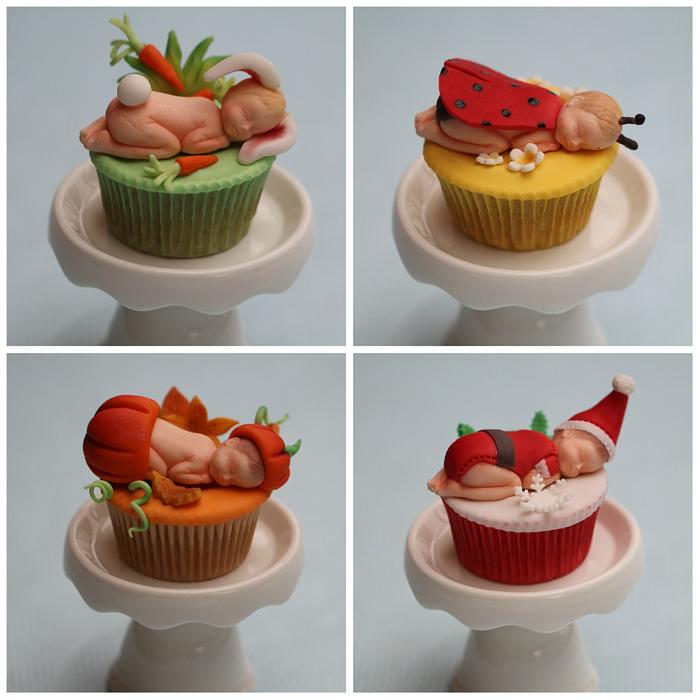 4 seasons cupcakes : 