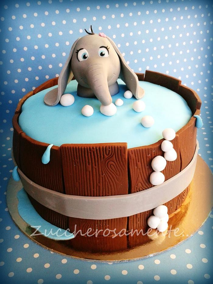 Elephant cake for a 1st birthday! – The Lovely Baker
