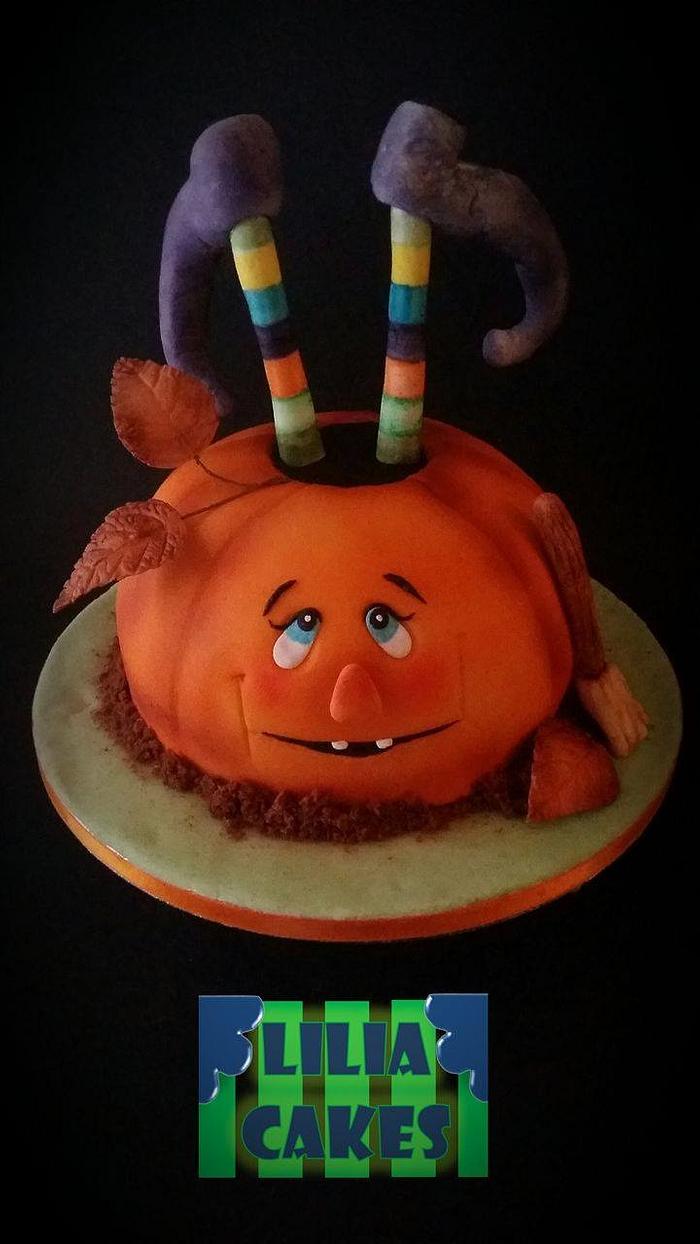 Halloween Pumpking Cake 