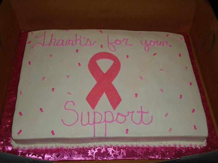 Breast Cancer Support cake
