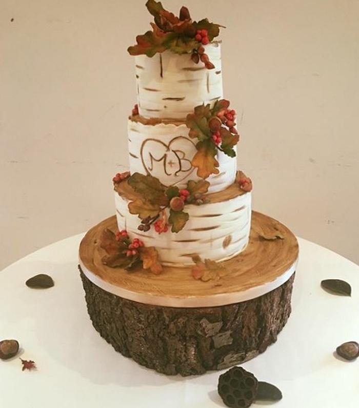 Autumn wedding cake!