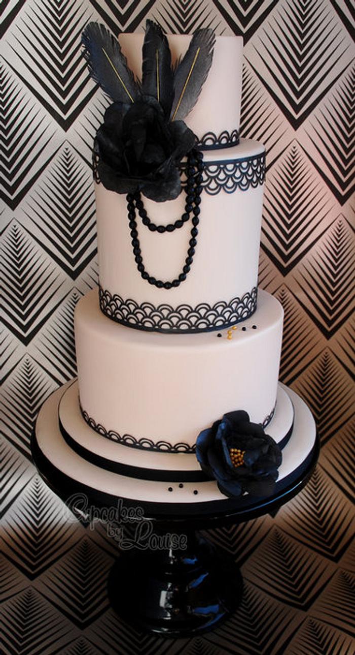 Gatsby themed 'Flappers and Dappers' cake