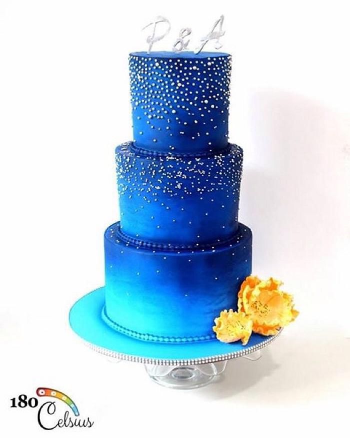 Starry Nights - Wedding Cake
