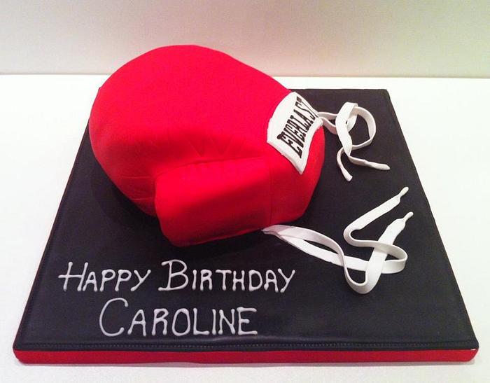 Boxing Glove Cake