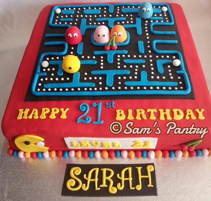 Pac-Man Nemco Inky Blinky Pinky Clyde Fruit Edible Cake Topper Image  ABPID03633 - Walmart.com