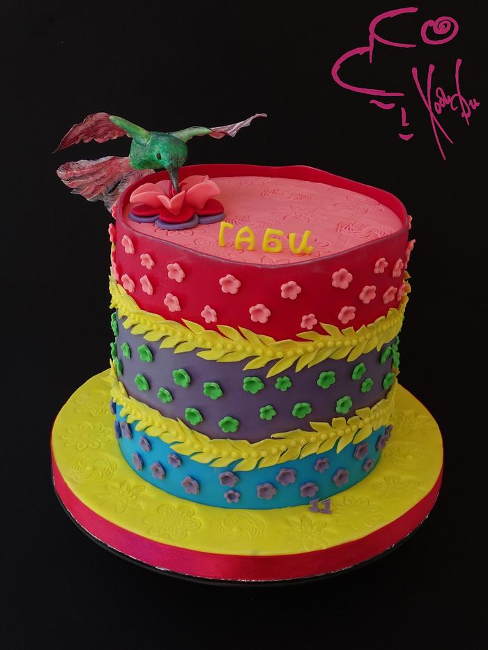 Hummingbird Tropical cake