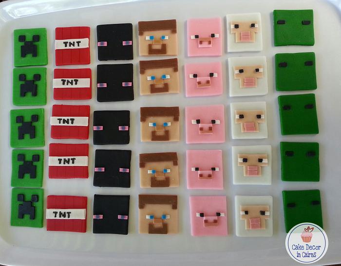 Minecraft Fondant Toppers