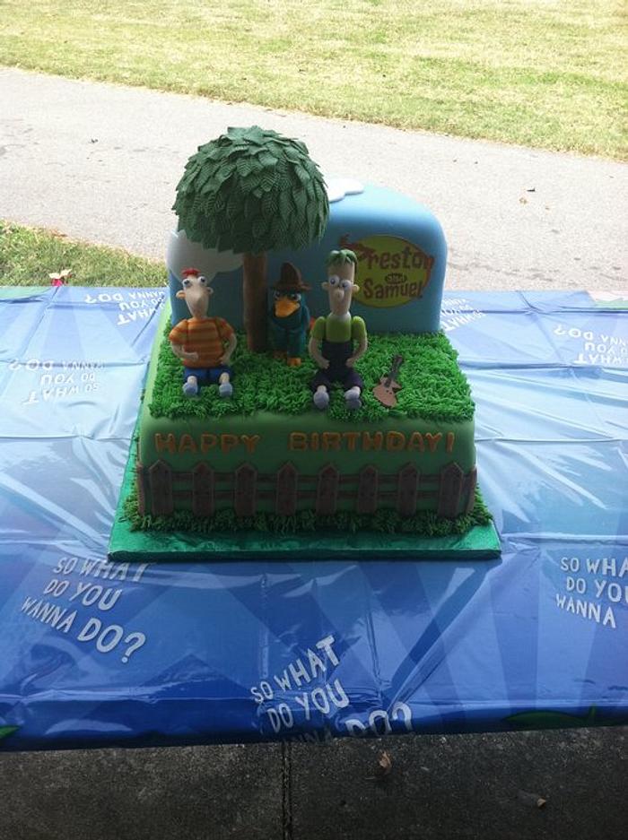 Phineas and Ferb Birthday cake
