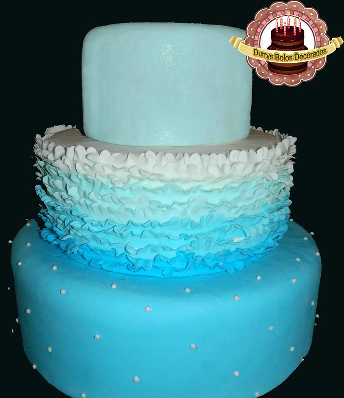 Blue gradient Cake