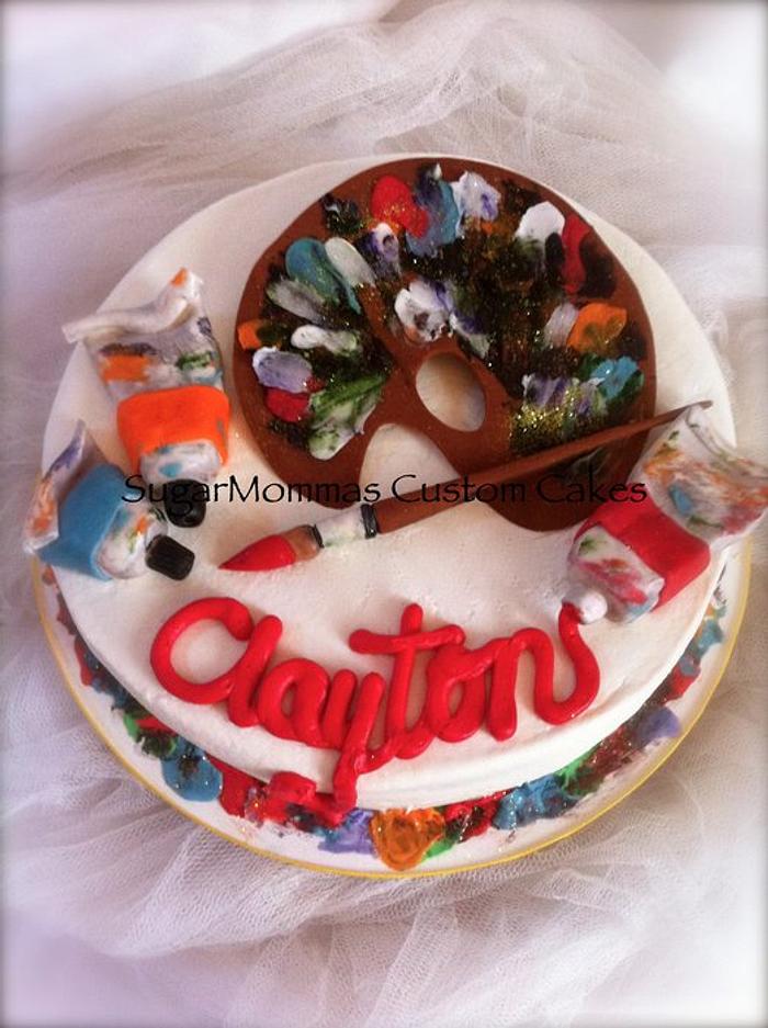 Artist Inspired Birthday Cake