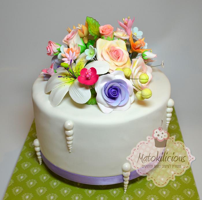 Spring Flowers Cake