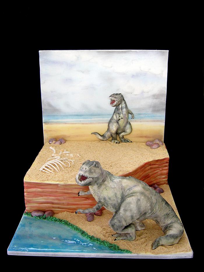  "Tyrannosaurus" cake