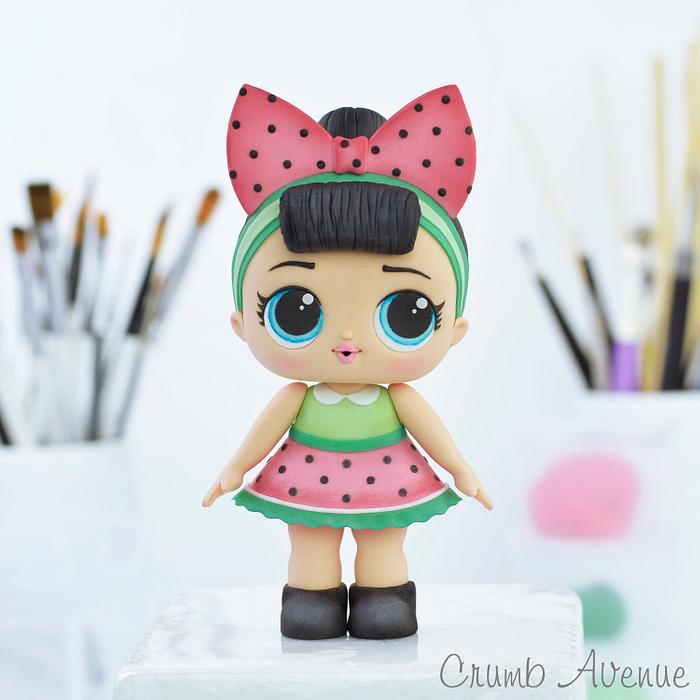 Cute Doll Cake Topper