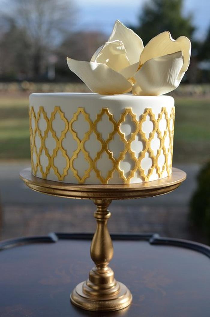 Gold Lattice Cake