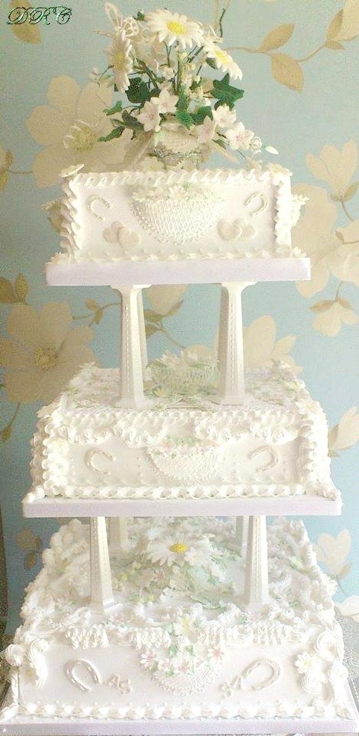 Victorian wedding cake 