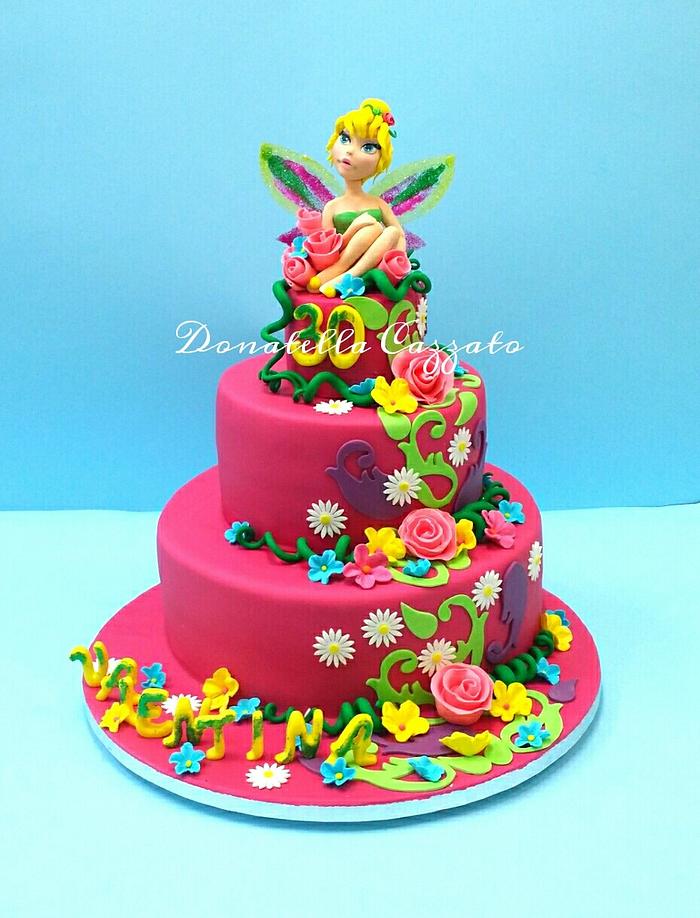 Tinkerbell birthday cake
