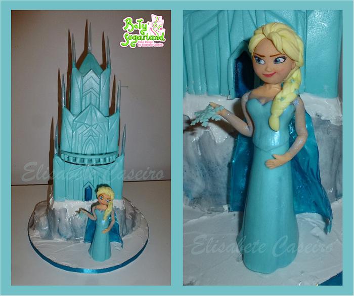 Frozen castle with Elsa