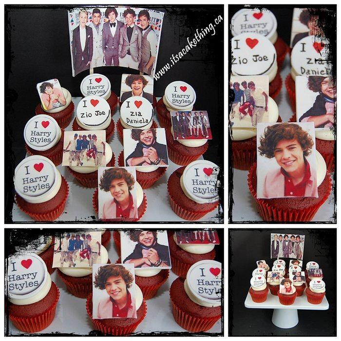 ONE DIRECTION Cupcakes for Ava! 