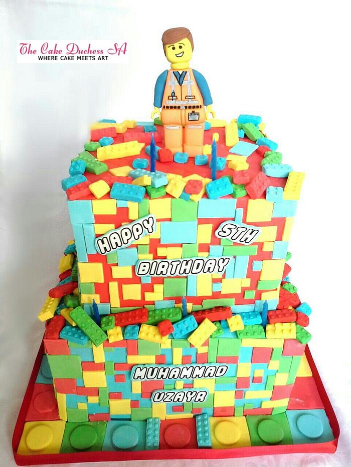 LEGO themed Birthday cake