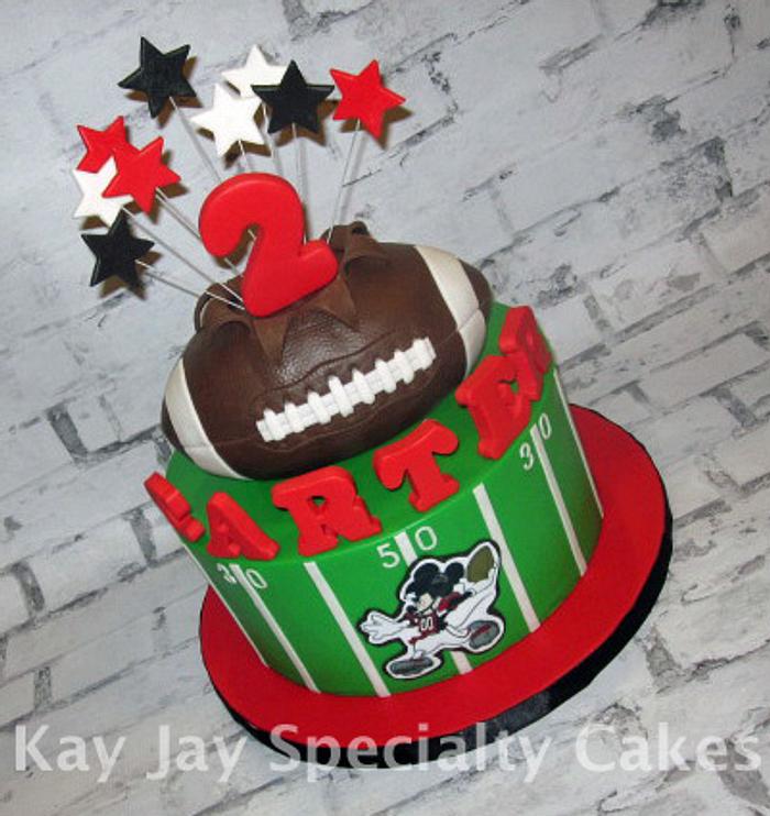 Atlanta Falcons Mickey Mouse Cake