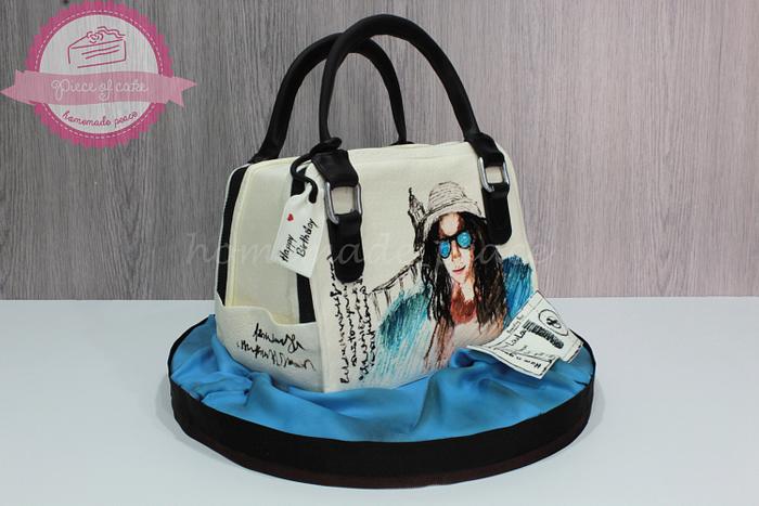 Travel bag cake