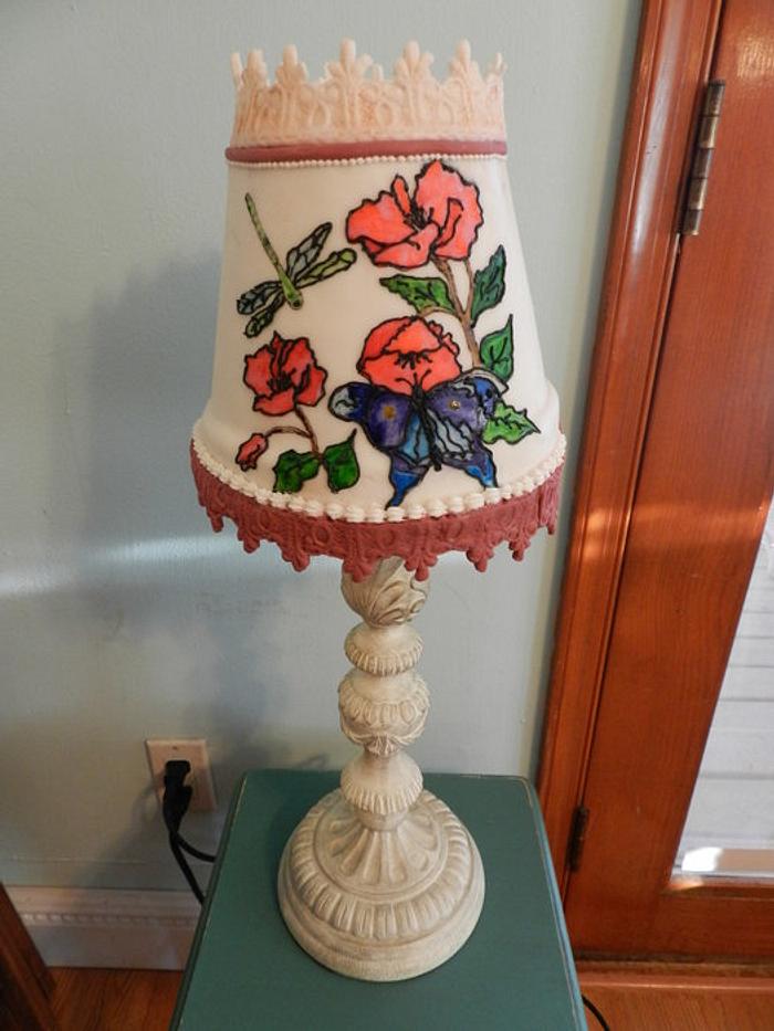 Lamp Shade cake for a Birthday Girl From Enchanted Cakes on FB
