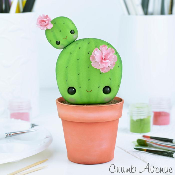 Easy step by step instructions to make a darling cactus cake topper!