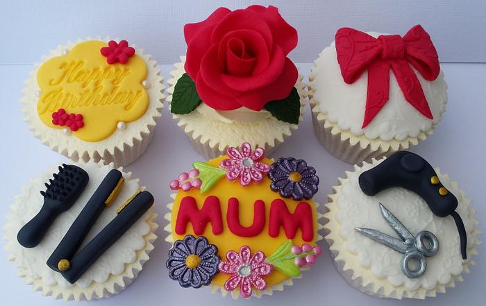 Mum Celebration Birthday Themed Cupcakes