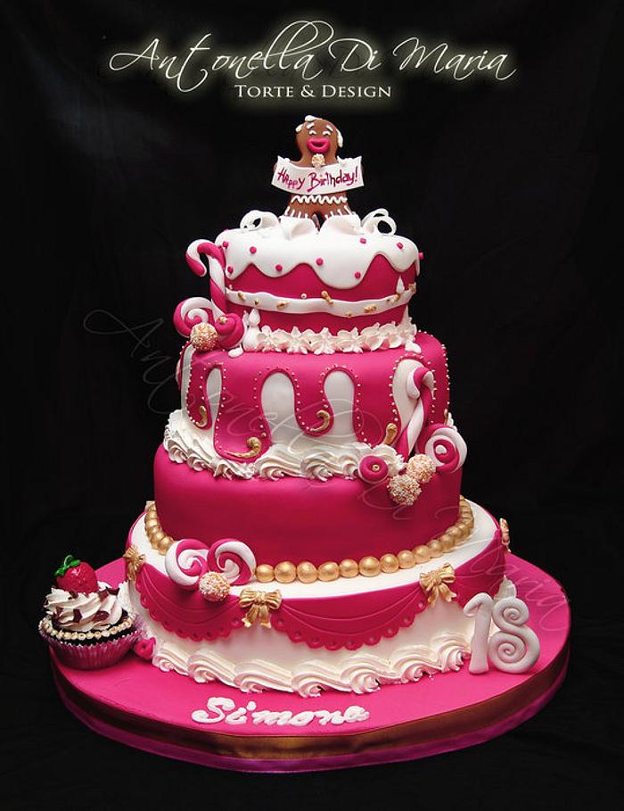 Pink Candy Cake 