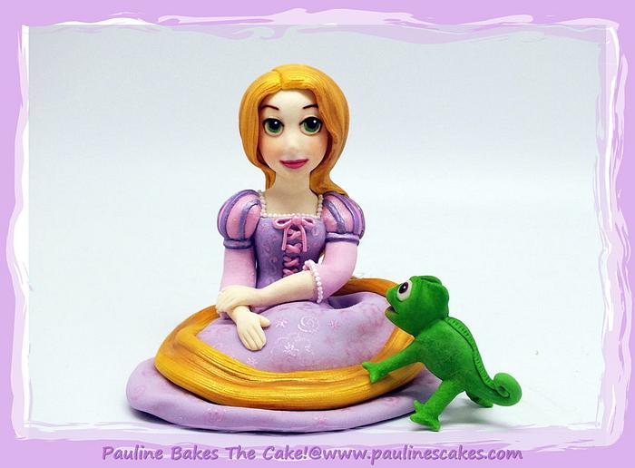 Tangled Rapunzel "The Girl With The Golden Hair" & Pascal! 
