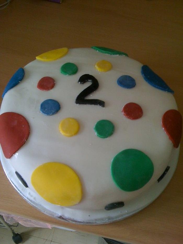 childs 2nd birthday cake