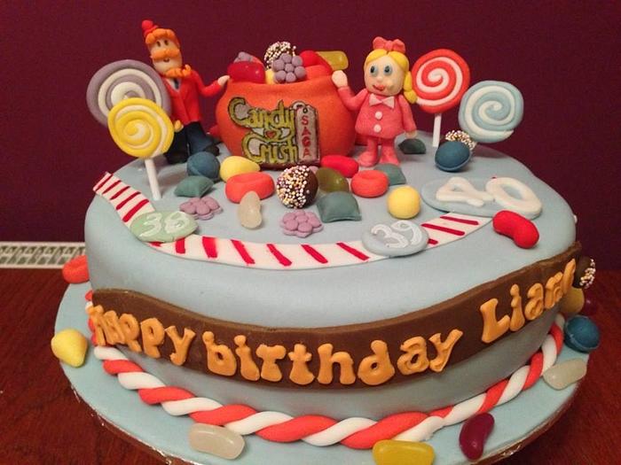 Candy Crush Birthday cake
