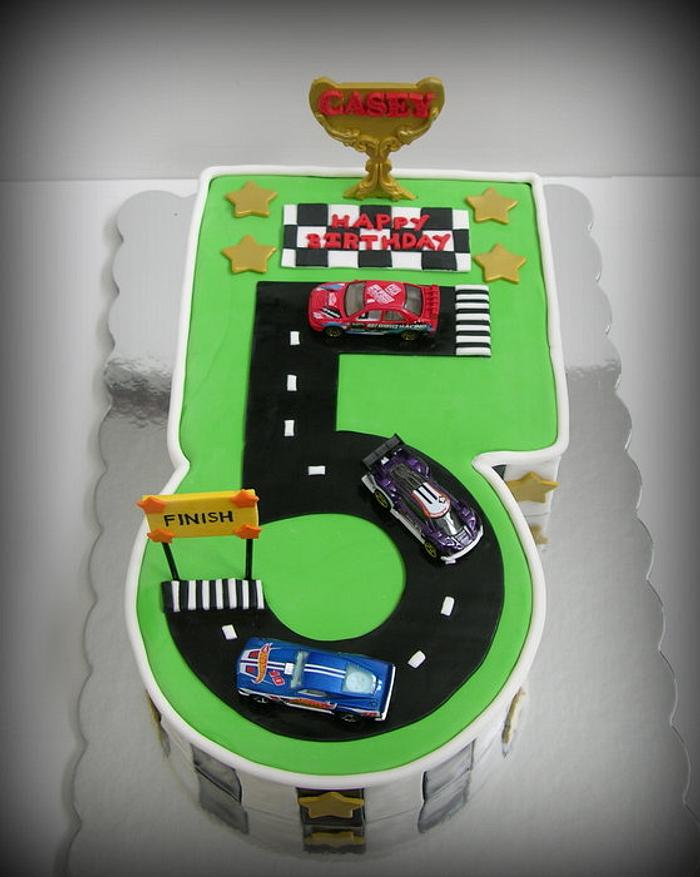 Boy's Racetrack Cake